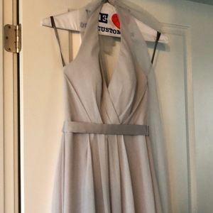 Vera wang light grey bridesmaid dress